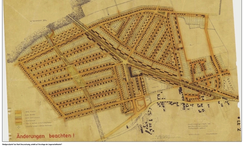 Der Bebauungsplan „Gemeinschaftssiedlung Lehndorf“ von 1938. Grafik: Stadt Braunschweig