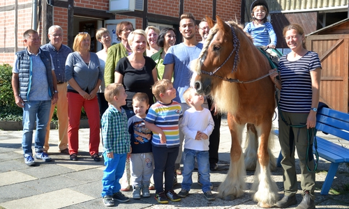 Kiwanis-Klub unterstützt tierisches Lebenshilfe-Angebot "Heilpädagogisches Reiten". Hier: Therapiepferd Sam Foto: Privat