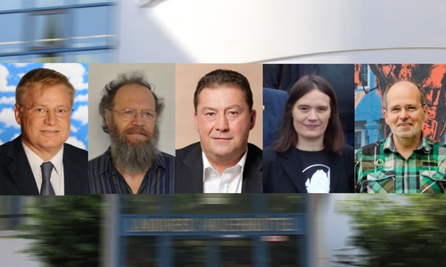 Die in der Asse 2-Begleitgruppe vertretenen Kreistagsmitglieder beziehen Stellung. Fotomontage: Heise / Bilder: Parteien