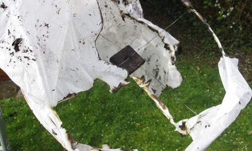 Eine Himmelslaterne. Foto: Polizei Wolfsburg