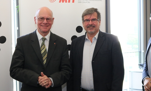 Prof. Dr. Norber Lammert (links), gemeinsam mit Gerald Aßmann. Foto: MIT