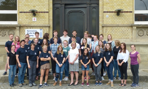 Die beteiligten Schüler des Gymnasiums "Große Schule"

Foto: Gymnasium "Große Schule"