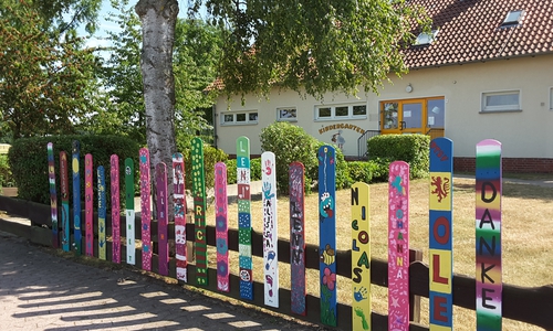 Schöne neue Ansichten an der Kita Essenrode. Foto: Gemeinde Lehre