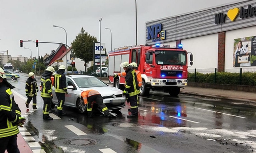 Auf der Halberstädter Straße hat es gekracht. Foto: Werner Heise
