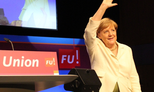 Angela Merkel bei der Frauen Union in Braunschweig. Fotos: Nick Wenkel