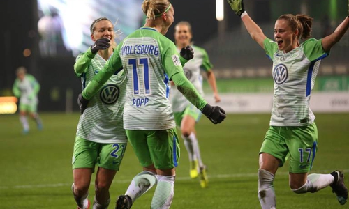 Alexandra Popp erzielte das 3:1. Foto: imago/Regios24
