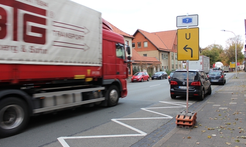 Zur Zeit wird der Verkehr zur A7 über die Bismarckstraße direkt durch Seesen geführt. Foto: Stadt Seesen