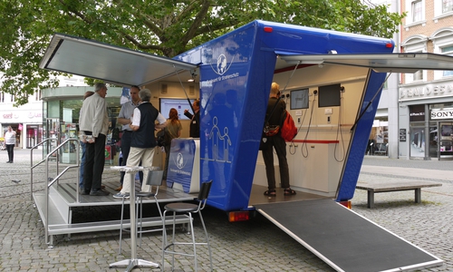 BfS Infomobil im Einsatz. Foto: Bundesamt für Strahlenschutz