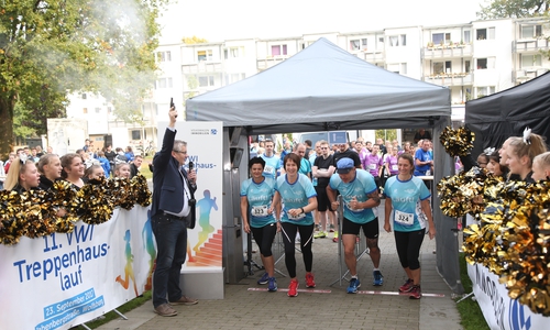 Insgesamt 604 Läuferinnen und Läufer haben sich im Vorfeld zum 12. VWI Treppenhauslauf am 22. September angemeldet. Foto: Volkswagen Immobilien GmbH
