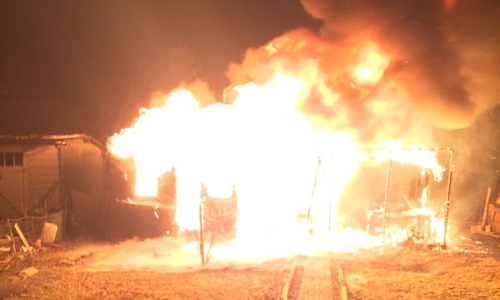 Bei dem Einsatz der Feuerwehr bei einer brennenden Gartenlaube wurde niemand verletzt. Foto: Feuerwehr Goslar