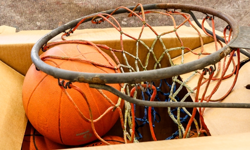  <br>Das Thema Basketball darf in der Jahnturnhalle natürlich nicht fehlen.