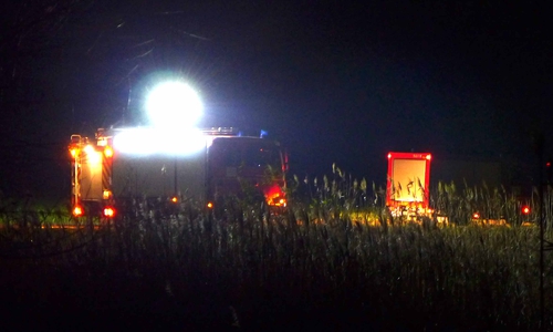 Die Einsatzkräfte befanden suchten lange nach dem vermissten Mann. Foto: Rudolf Karliczek