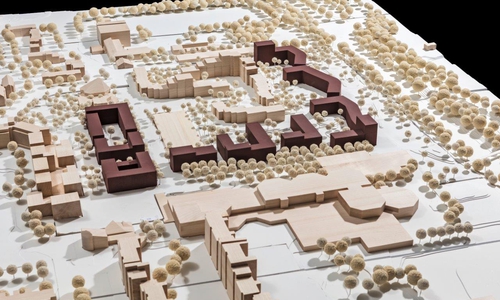 Die Dessauer Straße im Modell. Foto: Stadt Wolfsburg/Hosoya Schaefer Architect