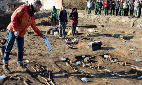 Im März 2016 wurde in Gevensleben ein frühmittelalterliches Gräberfeld ausgegraben
Fotos: Bernd-Uwe Meyer