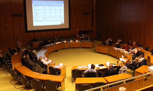 Im Ratssitzungsaal ging es am gestrigen Donnerstag auch um die Frage nach mehr Personal Foto: Julian Bergmeier 