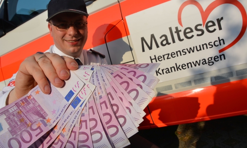 Andreas Nickel, ehrenamtlicher Geschäftsführer der Malteser Wolfsburg, kann nun noch mehr letzte Herzenswünsche erfüllen; Foto: Lukas/Malteser