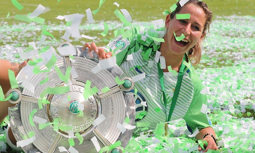 Dienstälteste Titelsammlerin unter den Wölfinnen: Anna Blässe. Foto: Agentur Hübner