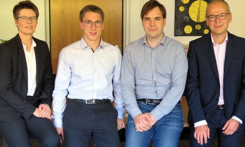 Die Projektpartner von Ostfalia und ITK Engineering beim Kick-off-Meeting an der Hochschule in Wolfenbüttel. Foto: Ostfalia
