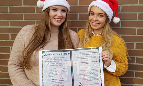 Nina Thielert und Charlene Richter vom Ortsjugendausschuss der IG Metall Wolfsburg. Foto: IG Metall Wolfsburg