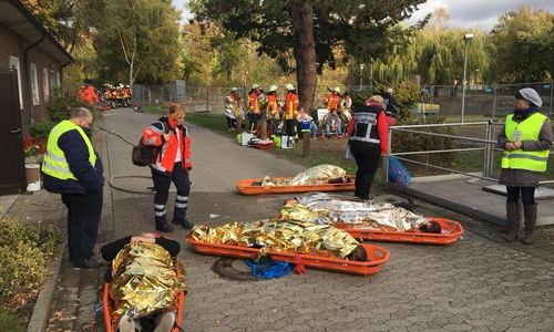 Die Übung soll so realitätsnah wie möglich ablaufen. Fotos und Video: aktuell24/Kr
