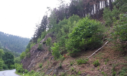Eine der Gefahrenstellen im Okertal. Foto: Forstamt Clausthal