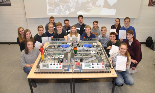 Die erfolgreichen Absolventen des Projektes Foto: Schule
