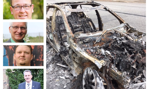 Vertreter der Grünen und der Linken aus Stadt und Kreis beziehen Stellung. Foto: Anke Donner