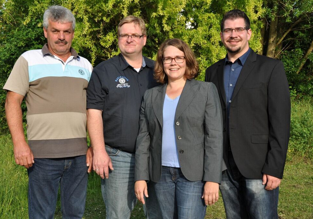 Gerd Uplegger, Matthias Langer, Dr. Susanne Schröder, Patrick Meißner (von links), Foto: privat