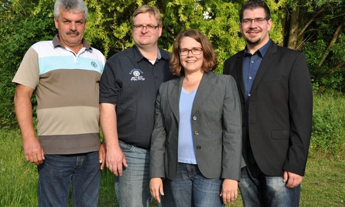 Gerd Uplegger, Matthias Langer, Dr. Susanne Schröder, Patrick Meißner (von links), Foto: privat