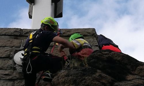 Ein Kletterer musste von der Bergwacht gerettet werden. Foto: Bergwacht
