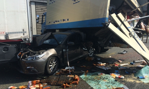 Ein schwerer Folgeunfall hat sich auf der A2 ereignet. Ein LKW-Fahrer fuhr auf das Stauende auf. Foto:24-7aktuell (BM)