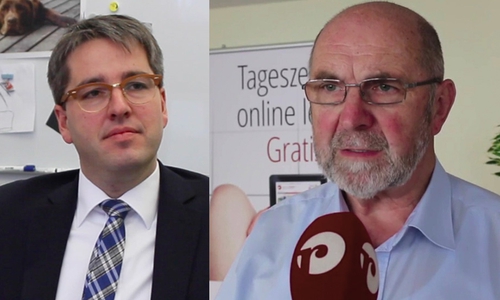 Christian Rehse, rechts, hatte auf die Hilfe von Oberbürgermeister Dr. Oliver Junk gehofft. Archivfoto: Max Förster, Werner Heise