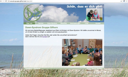 Auf der Homepage der Gifhorner Selbsthilfegruppe erhalten betroffene Familien wertvolle Informationen. Screenshot: Eva Sorembik