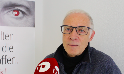 Pieter Welge (Grüne) im regionalHeute.de-Studio. Video/Foto: Alexander Dontscheff