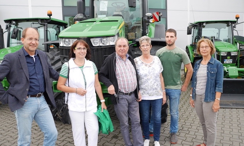 Michael Waßmann, Andrea Föniger, Karl-Heinz Mühe, Andrea Masche, Johannes Lipoldes und Petra Schmidt zu Besuch bei der LVA. Foto: Andrea Föniger