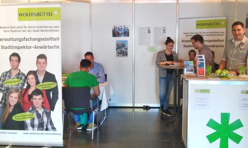 Infostand Stadt Wolfenbüttel beim vocatium Braunschweig. Foto: Stadt Wolfenbüttel