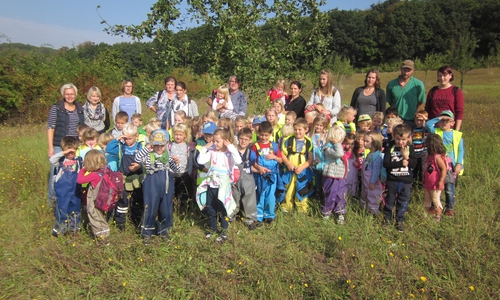 Remlinger KiTa – Kinder sammelten Äpfel, Foto: privat