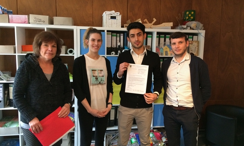 Annette Gerlach, Laura Himbert, Nesar Barikzai, Florian Cacalowski. Foto: privat