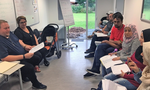 Die Stabsstelle für Integration bietet regelmäßig Trainings in Alltagssprache an. Foto und Video: Stadt Wolfenbüttel/RAE