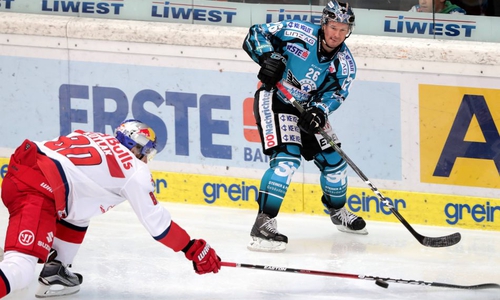 Rob Hisey (re.) schießt bald Tore für die Grizzlys. Foto: Imago/Gepa