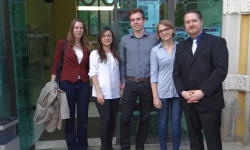 Das Autorenteam von links nach rechts: Stefanie Lenke-Hitrov, Gülsah Karakoc, Jan Siegemund, Kira Kessler und Simon Sosnitza. Foto: Landkreis Helmstedt