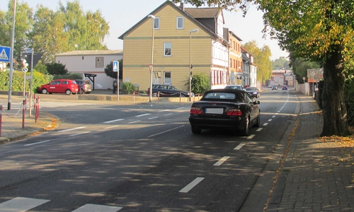 Der Verkehrsclub Deutschland hält die Fahrradschutzstreifen im Kalten Tal  für problematisch. Foto: Privat