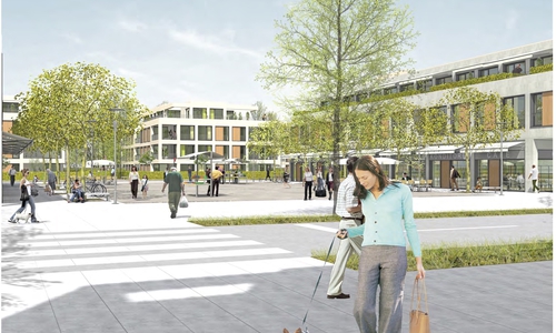 In Lamme soll sich in Zukunft noch einiges tun. Es soll ein neuer Ortsmittelpunkt entstehen. Foto: Neue Mitte Lamme, Baunternehmen Schmidt Wolfsburg/Braunschweig