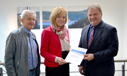 Günter Eichenlaub, Viktoria Wagner, Dr. Reinhold Kassing. Foto: privat