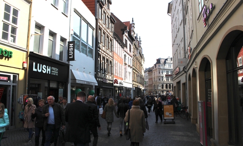 Das gewohnte Bild der Braunschweiger Innenstadt.