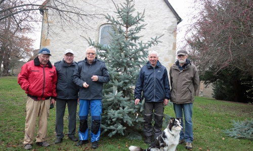 Erich Faber, Jürgen Schunk, Jürgen Lingelbach, Claus Herrmann, Klaus Lange. Es fehlt Heiner Bode. Foto: Ortsbürgermeister