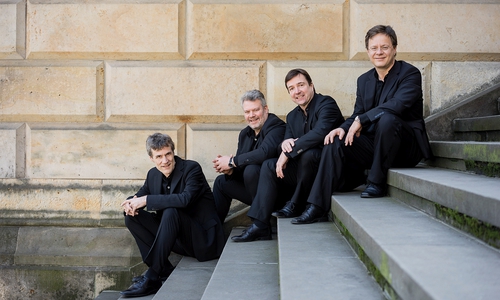 Das Vogler-Quartett spielt in der Herzog August Bibliothek. Foto: Marco Borggreve