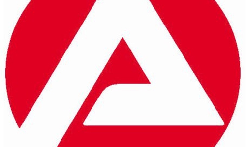 Leichter Rückgang der Arbeitslosenzahlen. Logo: Arbeitsamt