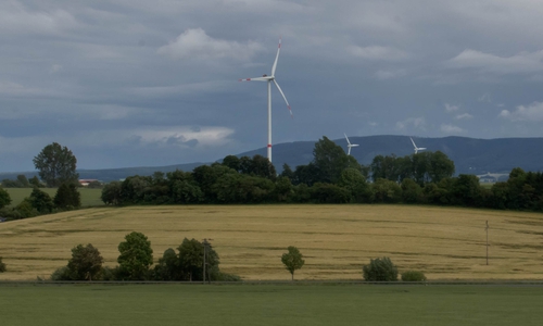 Eine Windkraftanlage. Symbolfoto: Alec Pein