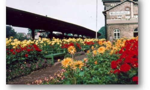 Bahnhof Wolfenbüttel um 1950, Foto: Museum Schloss Wolfenbüttel